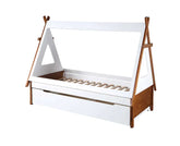 Loreen Oak & White Finish Twin Bed Model BD01287T By ACME Furniture